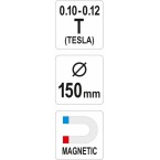 Magnetinė lėkštutė/lentyna | 150 mm (YT-08305)